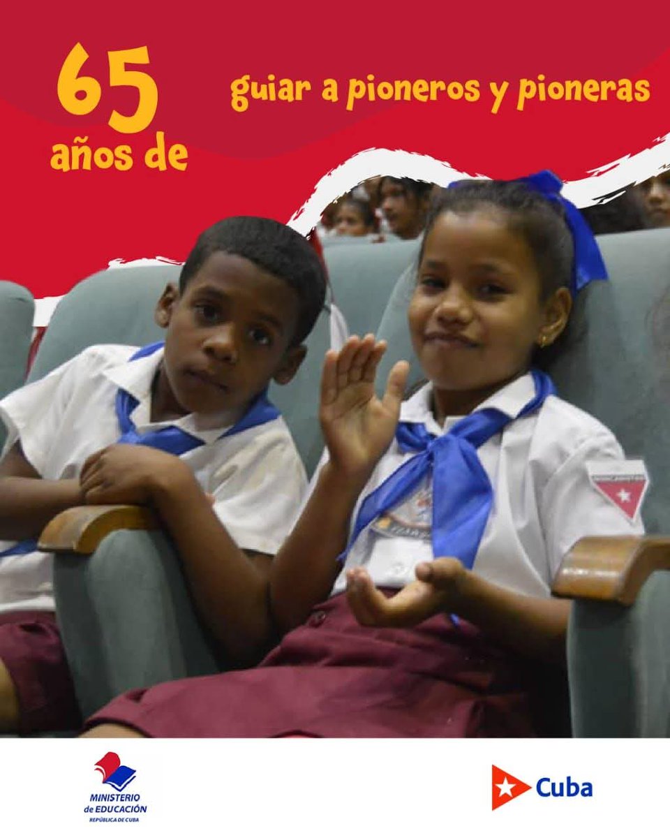 JorgeLu76569654's tweet photo. Muchas felicidades a la #OPJM en su 65 Aniversario dedicada toda una vida a representar, guiar y velar por los pioneros cubanos https://t.co/tgSbHVI7D8