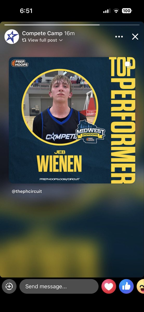 galenabball's tweet photo. Midwest Showdown Friday night. 25 points, 12 rebounds 5 assist and 3 steals for Team Compete 15u. Keep up the good buddy! ☠️ https://t.co/bVHMW1ZSfR