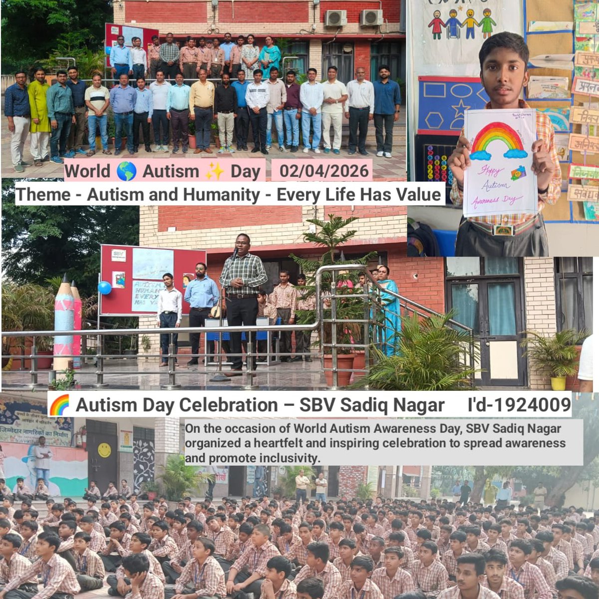 sbvsadiqnagar's tweet photo. ✨World Autism Awareness Day 
Celebration ✨
2nd April 2026 @sbvsadiqnagar https://t.co/tfvZtCOJ3i