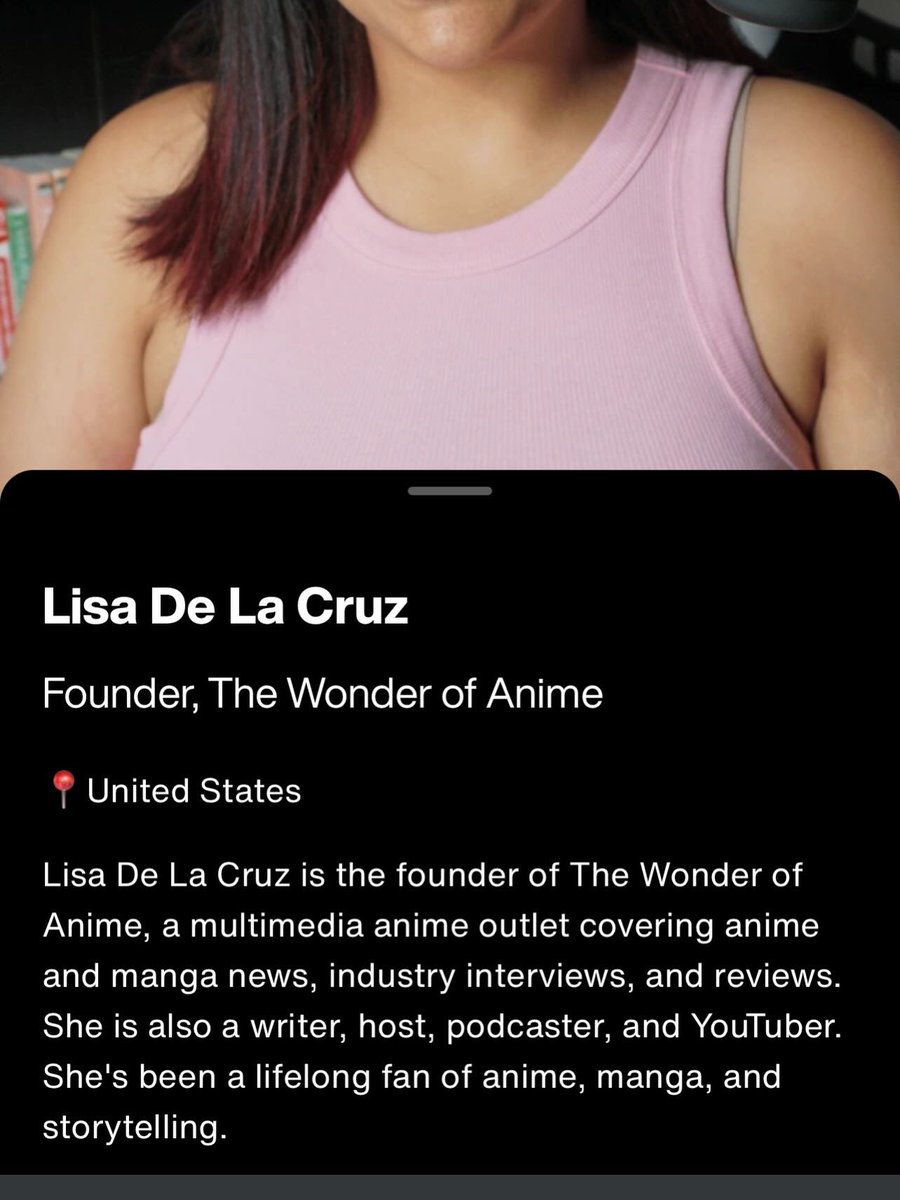 lisdelalis's tweet photo. I’m so excited to share that I’m a judge for the 2026 Crunchyroll Anime Awards! I’m beyond honored to have been invited back for a second year. The Wonder of Anime is a labor of love and for my love of anime and work to be recognized by the industry means a lot to me 😭😭🩷🩷 https://t.co/x4DoyRF1A4