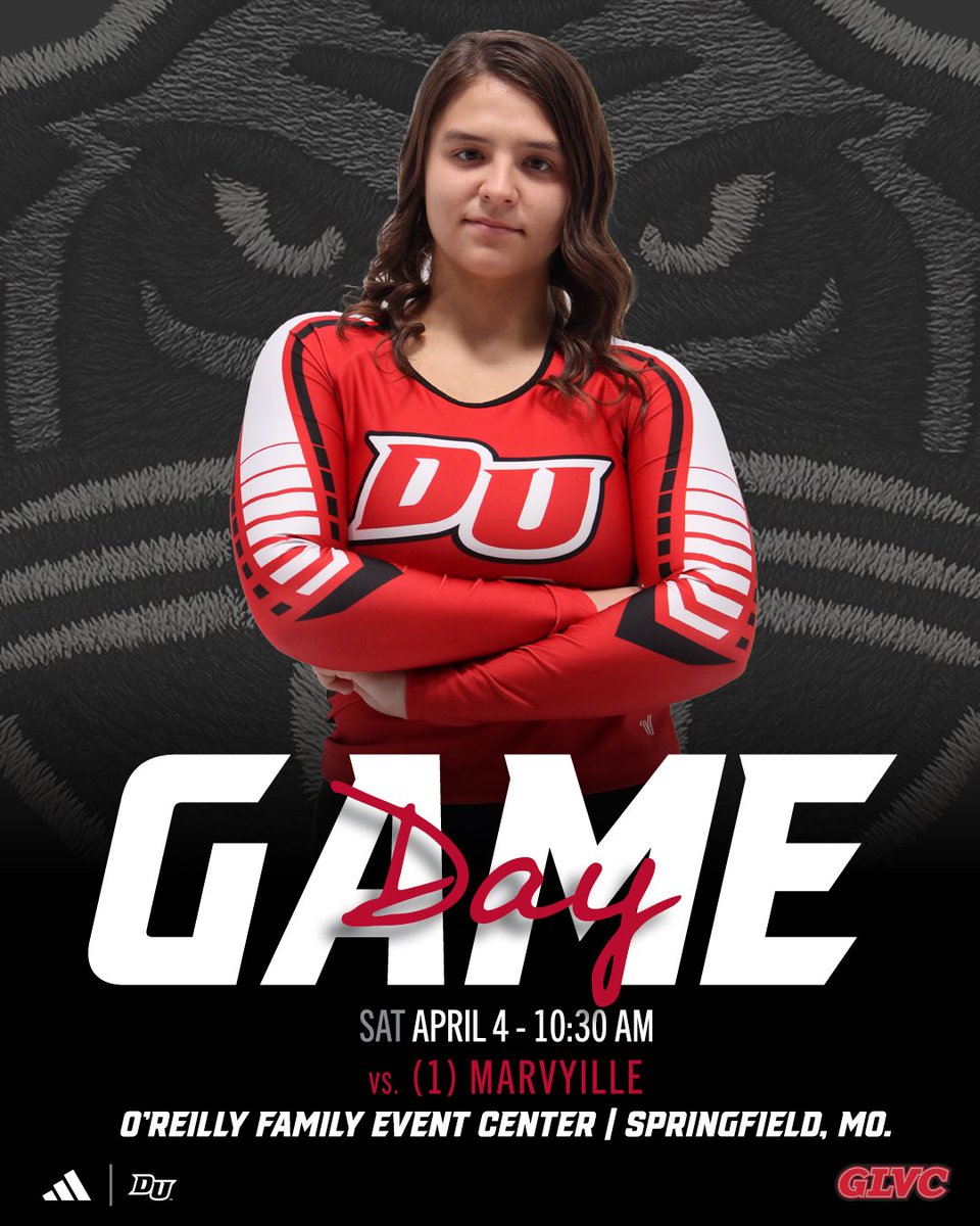 DrurySTUNT's tweet photo. CHAMPIONSHIP SATURDAY! Legacies are made on days like today. Be Great!  

#OneDrury 

🆚 (1) Ferris State
📅 Saturday, April 4
⏰ 10:30 pm
🌆Springfield, Missouri 
🏟️ O’Reilly Family Event Center  
📺 GLVCSN https://t.co/XKm2IfmpmG