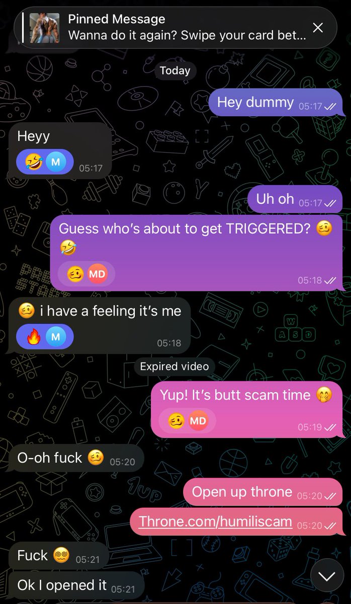 humiliscam's tweet photo. 🕸️ Now that they are trapped in my web…

🤯…my new losers have been anxiously asking about their futures.

🤭 Here’s an example: a loser who’s roughly 1 year into his new life as daddy’s little asset.

🤡 He approaches me every month or so when he can’t bear the tension any more and is ready to dispense.

🤓 At this point I know him well: I know just what to say to get the cash flow started.

🗃️ If there’s anything I can’t remember, I can just refer to my detailed file on him. 

🤑 It’s quick and efficient to empty him out.

🖕As soon as he’s empty, it’s bye-bye time! Speak again soon!

🤭 Are you curious about what I made him say, dummy? 

Findom | financial domination