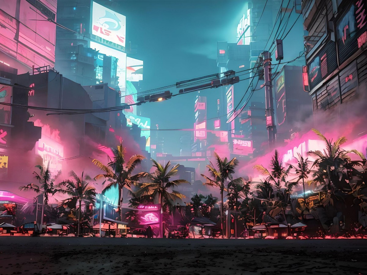 TropicCyberpunk's tweet photo. ELECTRIC TROPICS #09: The Blue Deep

The deepest hour before the dawn. As the pink neon fades into the cooling shadows, a profound silence settles over the palm district.

https://t.co/65ReE4fFtS
#cyberpunk #NFTs https://t.co/6AMpUM49cs