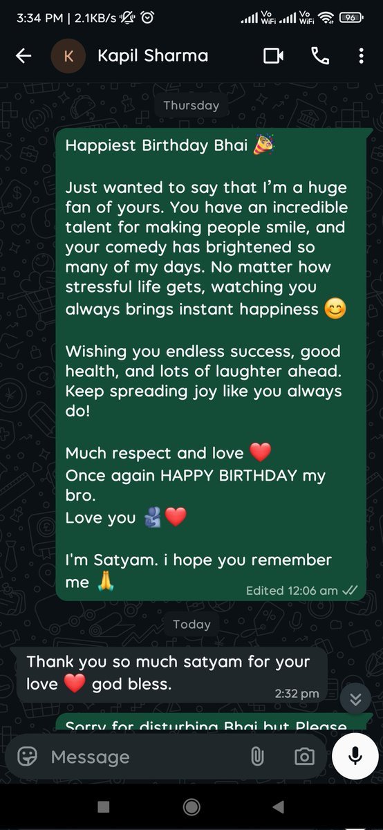<a href="/KapilSharmaK9/">Kapil Sharma</a> Bro you're literally golden heart man 💛
love you mere bhai ❤️🫂