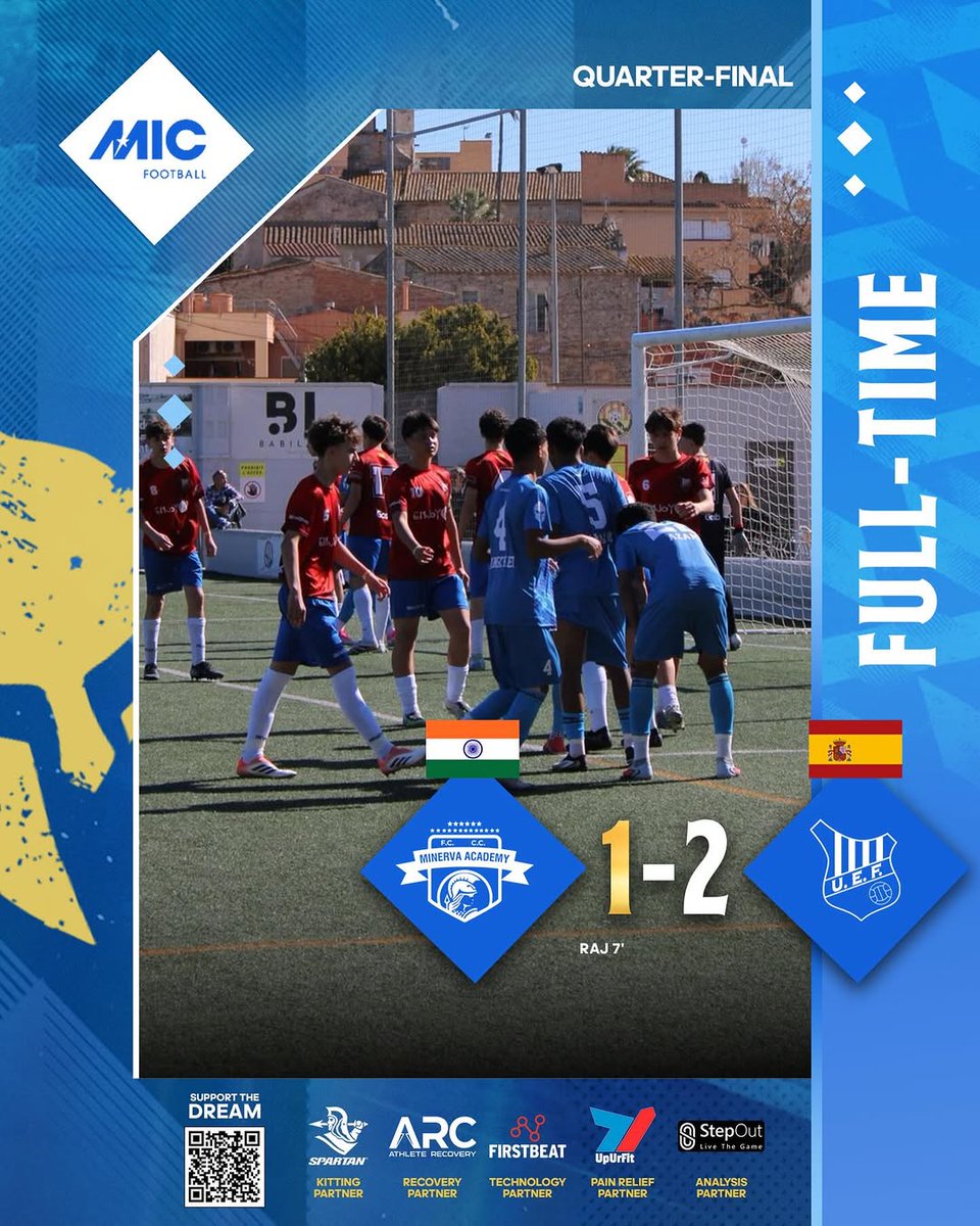 Doppelg40906183's tweet photo. Heartbreak for @minervapunjabfc as they fall 2-1 to @UEFigueres bringing their incredible journey to an end.๐๐๐๐
Heads held highboys.... you have been absolutely marvelous and made us proud throughout the tournament.
#MICCUP #indianfootball https://t.co/PTz5TVwC3G