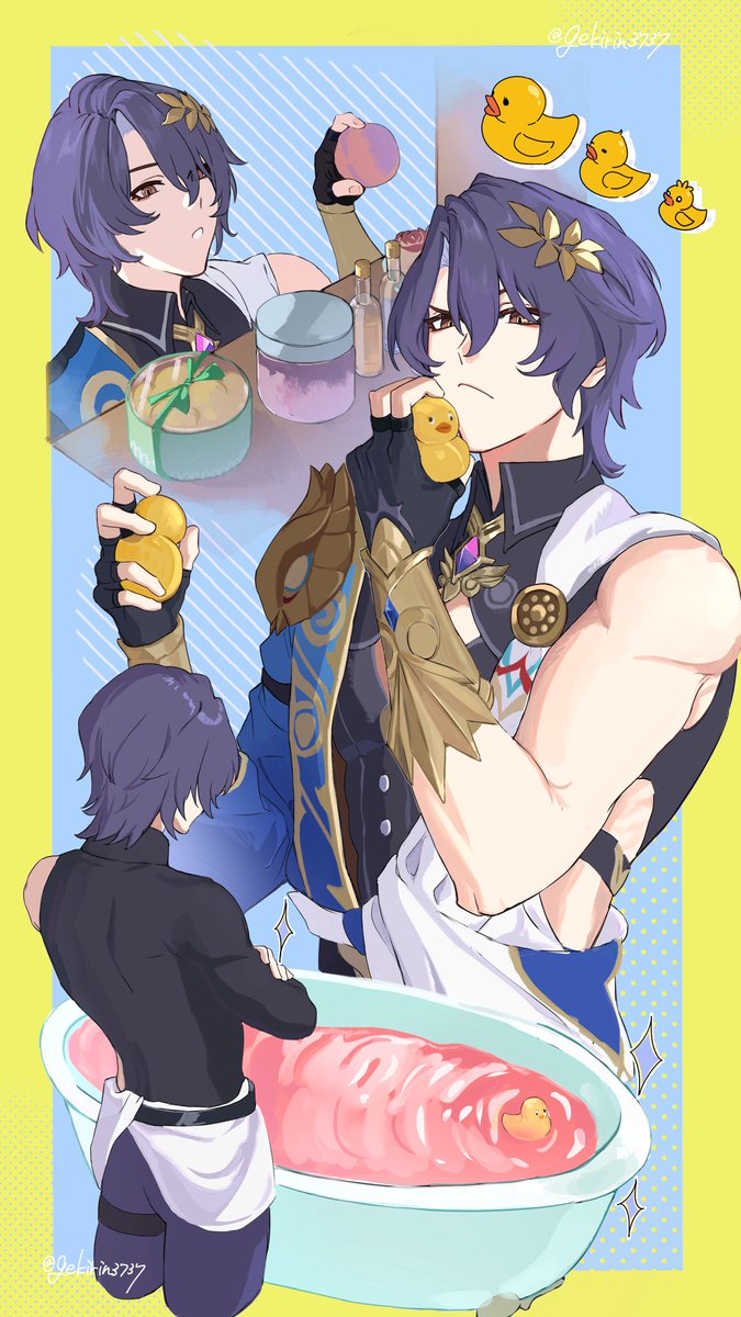 gekirin3737's tweet image. お風呂に入るぞ！

#DrRatio #HonkaiStarRail