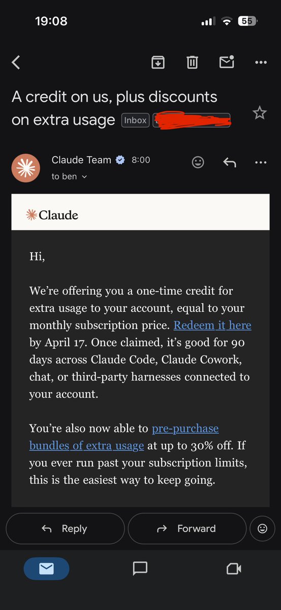 benpricedev's tweet photo. @d4m1n I have the default settings, I believe. Here’s the email I got this morning (JST) https://t.co/rOnBpDi3Ib