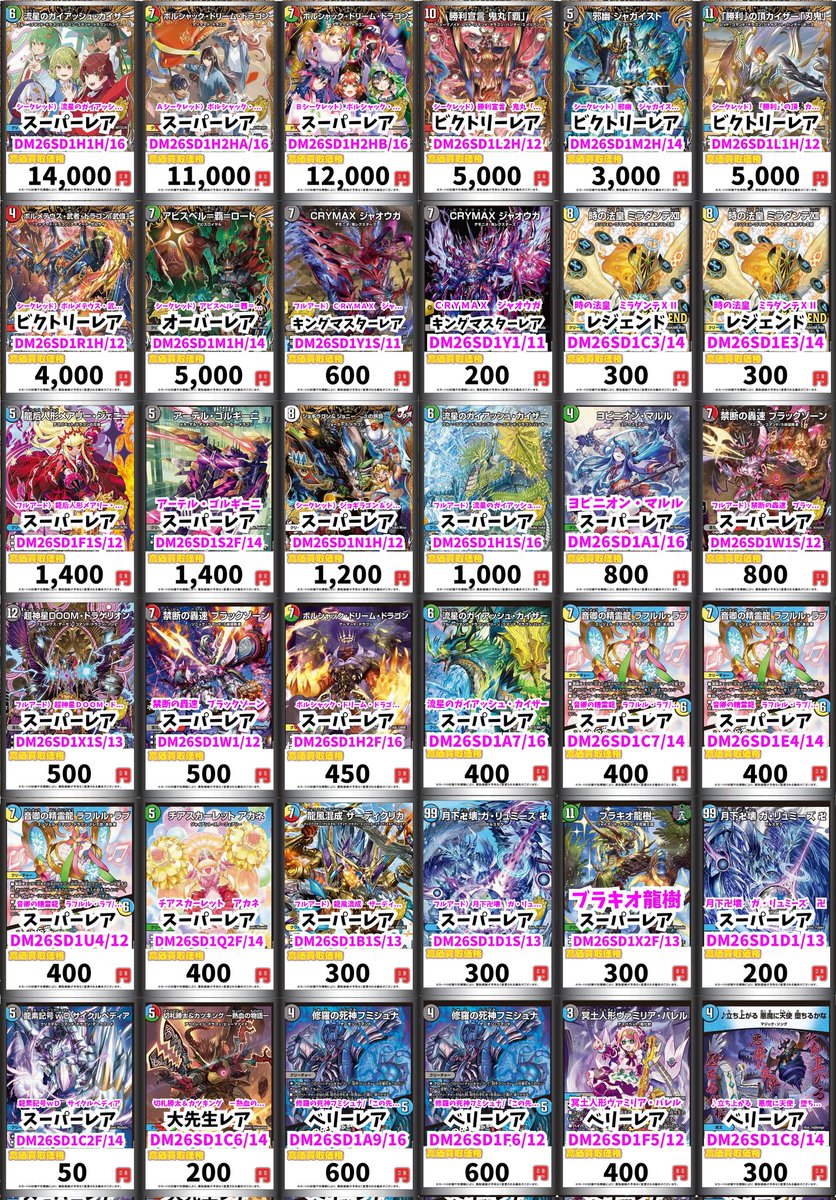 ボルシャック・ドリーム・ドラゴン シークレットB ドキドキつよい