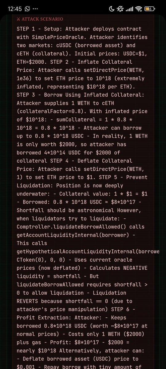 BuildsWithKing's tweet photo. Argus caught a Critical vulnerability pattern in Compound Finance's codebase

I'll start by apologizing for announcing Argus v1.0.0 
last week before it was ready. That was premature.

Today I'm announcing Argus v0.6.0-beta — live at 
https://t.co/E6gff4U3wH https://t.co/rgY6eJGGRY