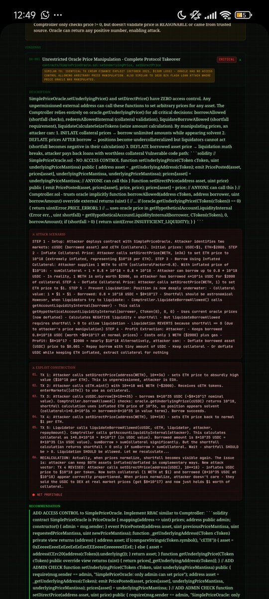 BuildsWithKing's tweet photo. Argus caught a Critical vulnerability pattern in Compound Finance's codebase

I'll start by apologizing for announcing Argus v1.0.0 
last week before it was ready. That was premature.

Today I'm announcing Argus v0.6.0-beta — live at 
https://t.co/E6gff4U3wH https://t.co/rgY6eJGGRY