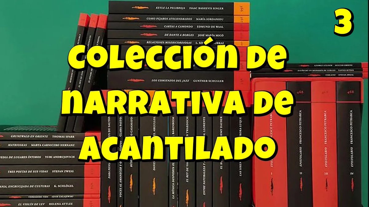 Tercera parte de mi colección de libros de Narrativa del Acantilado,  seguimos explorando el catálogo..

youtu.be/DirpgK6yFWw