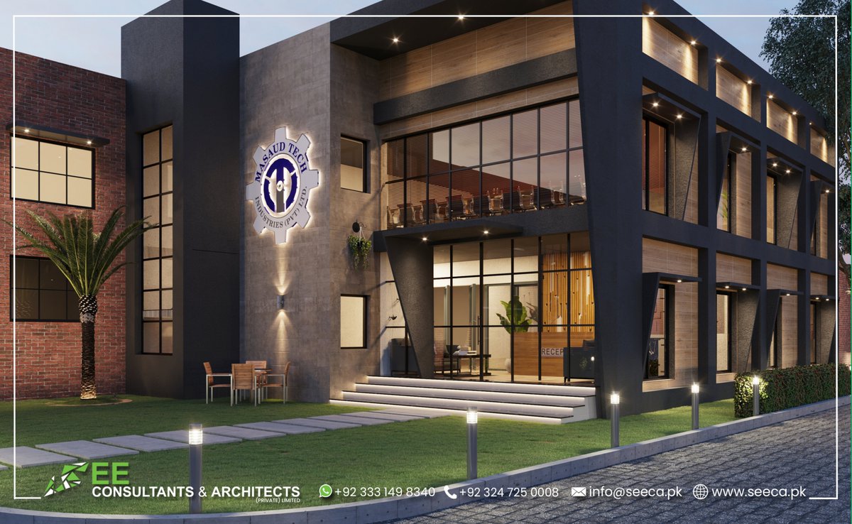 seeca_pk's tweet photo. Modern, bold, and purposefully designed.
 Nasaud Tech, Daroghewala Lahore  a contemporary commercial project designed by SEE Consultants &amp; Architects, combining strong geometry, elegant material contrast, and a refined corporate presence.
#SEEConsultantsAndArchitects #NasaudTech https://t.co/3Lak7jcjag