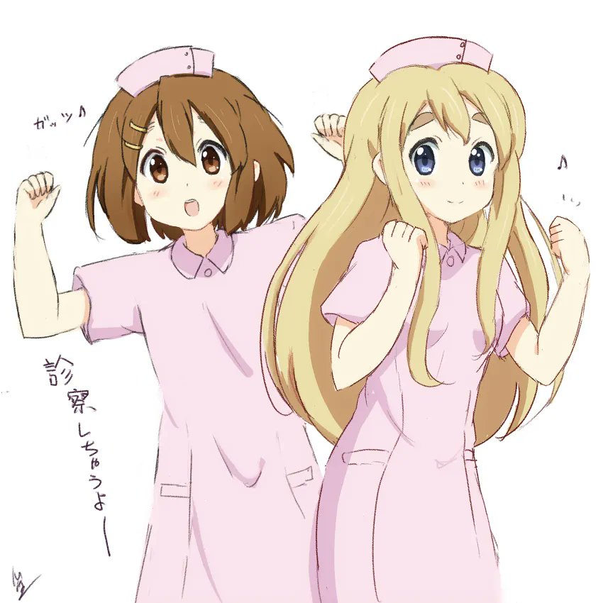 平沢唯 ,中野梓 「仲良し! 久しぶりのけいおんイベント良かったね!」|MA-2㌠のイラスト