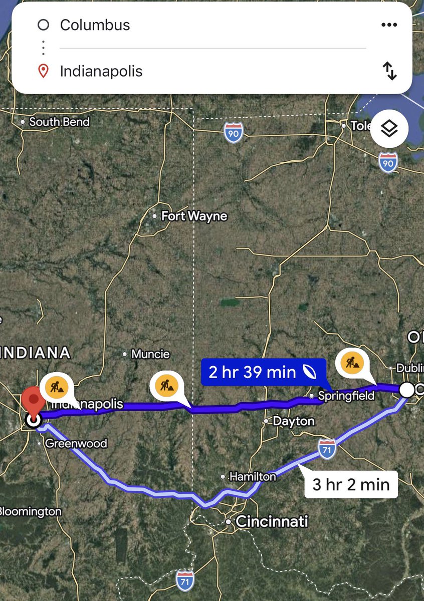 i’m sorry but what route was he gonna take before? it’s literally a straight road tyler