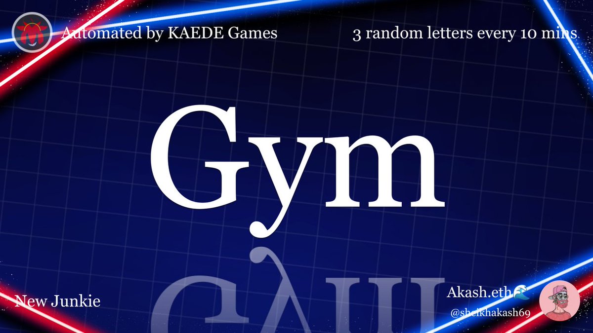 3 random letters every 10 mins tweet media