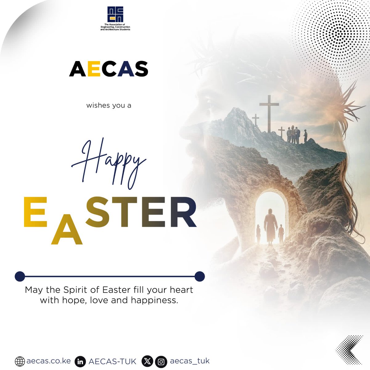 aecastuk's tweet photo. AECAS wishes all our members, partners, and friends a wonderful celebration with family and loved ones.  May this Easter bring renewed faith and beautiful moments with your loved ones.
Happy Easter to you all.🌟 https://t.co/PJQQPYtR9q