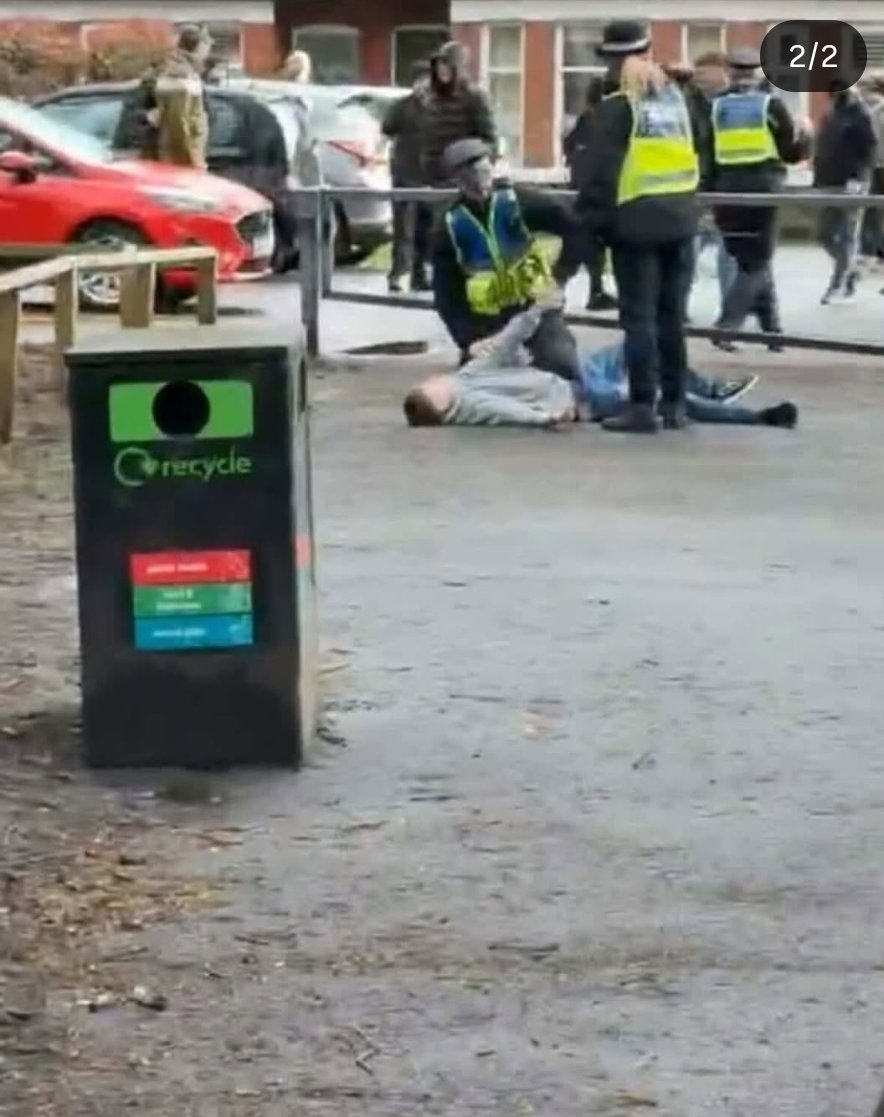 awaydayladsfs's tweet image. Halifax fan stated so well but it all ended so bad as he lays on the floor snoozing against Altrincham 

#Altrincham #halifax #oldbill