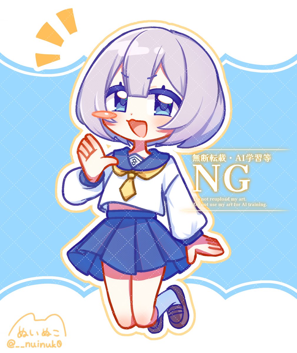 __nuinuk0's tweet photo. よその子💙 #イラスト https://t.co/F0DvOL9cQi