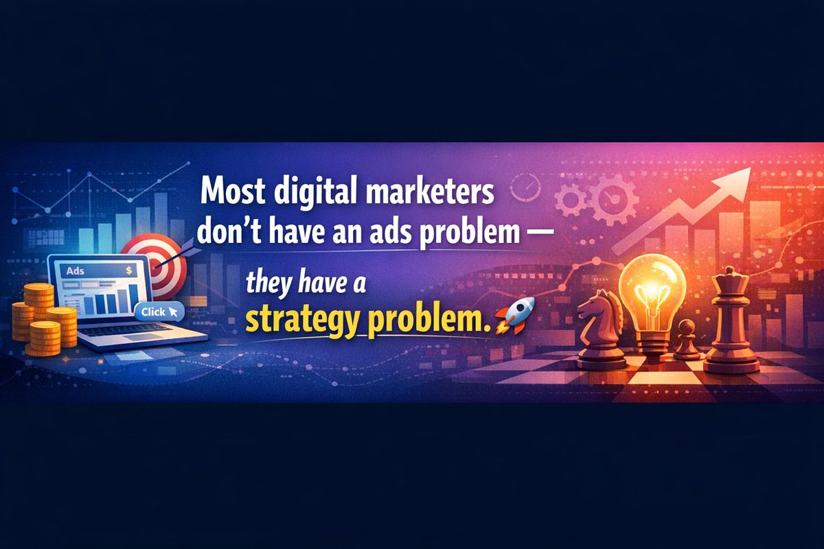 OxEsential's tweet photo. Most digital marketers don’t fail because ads don’t work… they fail because they make these mistakes:

• Chasing likes instead of sales
• Targeting the wrong audience
• Weak offers
• No clear funnel
• Bad copy
• Not testing

Fix these… and everything changes. 🚀 https://t.co/n5QNZUsjRy