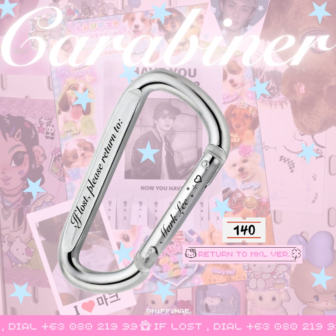 miffihae's tweet photo. ( ( ( If lost, dial +63 080 219 99 ! 🏩 ) ) )

Laser Engraved Carabiners by @miffihae 🐈‍⬛🪽

☆☆☆ reply mine + ver + qty to claim! ☆☆☆
୨ৎ lovers club ver
୨ৎ if lost ver https://t.co/rXoBLQIgbb