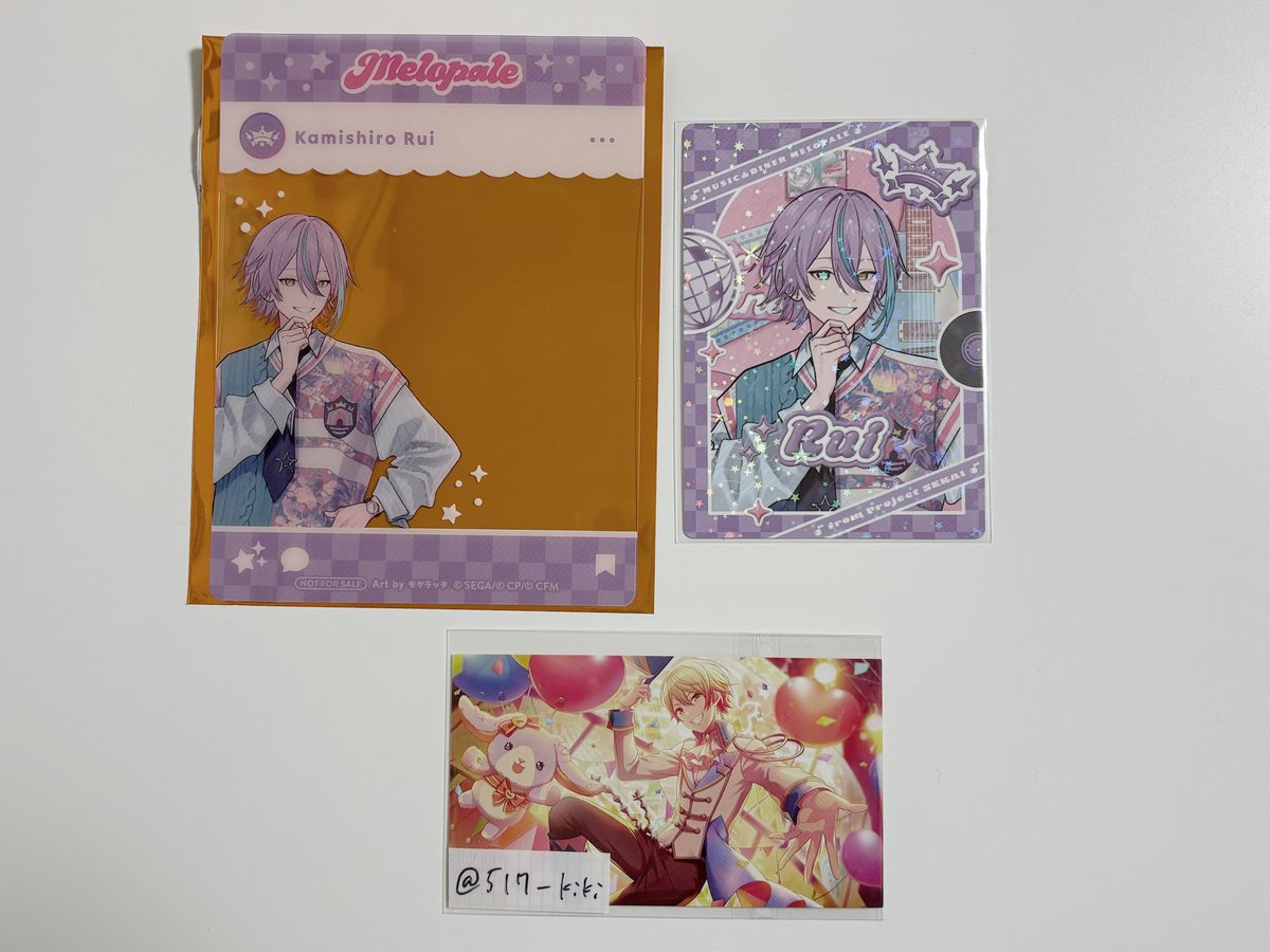 2xwpd's tweet photo. 【交換】プロセカ メロパレ 特典 トレカ クリアカード

譲：類
求：同種 司

郵送交換のみ
まとめて交換して下さる方優先
お気軽にお声掛けください🙇🏻‍♀️ https://t.co/pnbZ8dGzGh