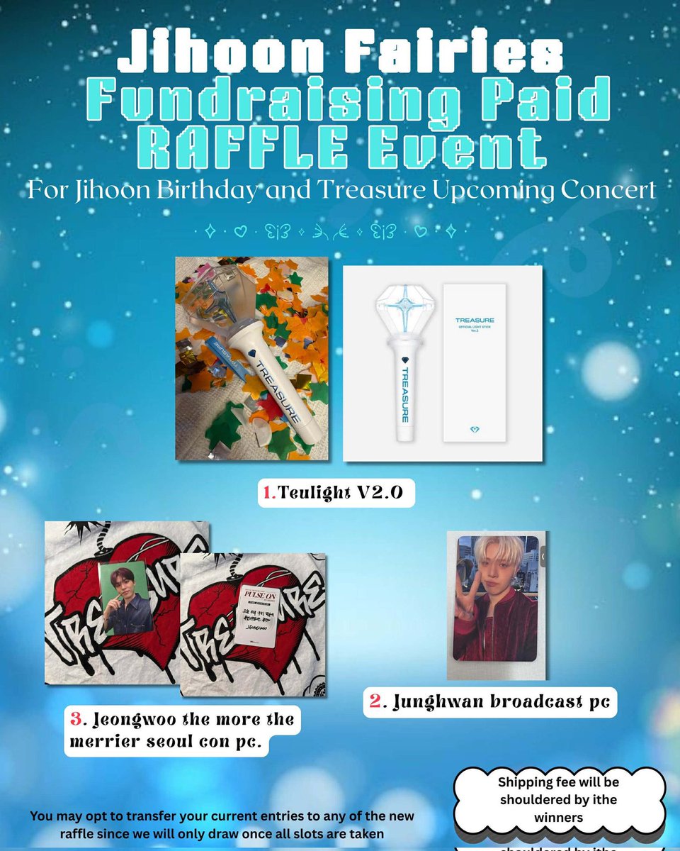 jihoon_fairies1's tweet photo. Get a chance to win this Teulight version 2 just in time for Pulse on in Manila. Proceeds will be used for Jihoon’s fan support projects. Grab your slot now! 

https://t.co/nUi6AJxmNR

#JIHOON #지훈 #ジフン #트레저 #TREASURE @treasuremembers https://t.co/sTWqYHYGOO