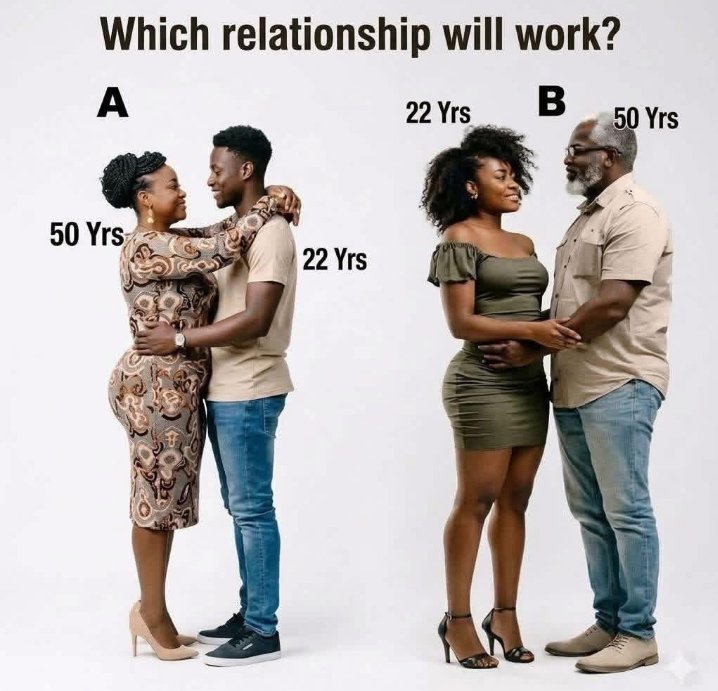 fw67641's tweet photo. Which relationship would work? https://t.co/ByESUmR5Ja