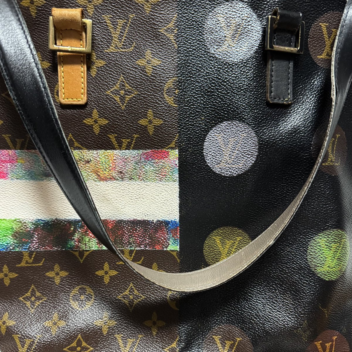 KeitaNishiguchi's tweet image. 針三本と左手の人差し指という犠牲に免じて
#louisvuitton × #hermes という禁じ手をお許しください

my works = #worksofkn