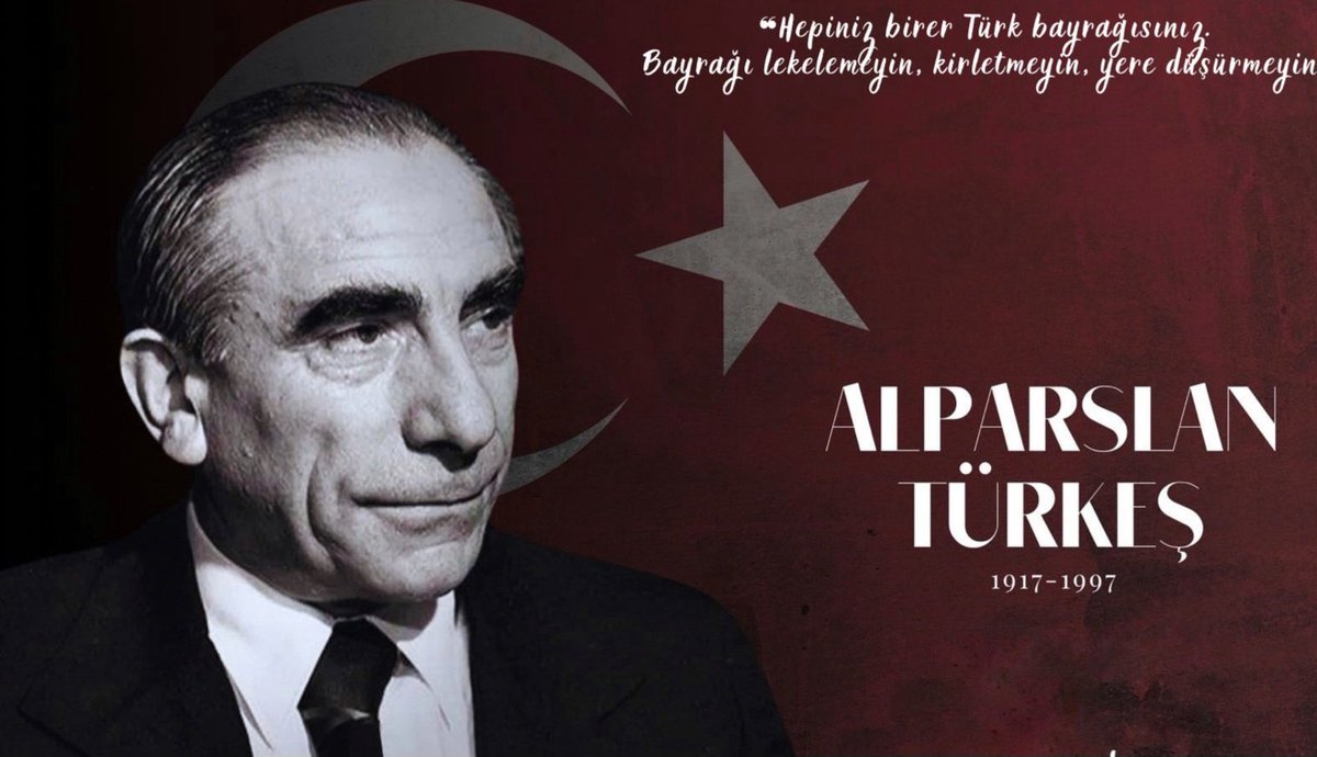 MuratOntug's tweet photo. Türk Dünyasının başbuğu, ülkesinin birlik ve beraberliğine adanmış bir ömür rahmetli Alparslan Türkeş'i saygı ve rahmetle anıyorum. 
#AlparslanTürkeş https://t.co/clgG8VLIhj