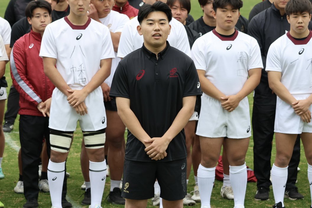 早稲田大学ラグビー蹴球部
令和8年度入部式から

杉立 健一郎（函館ラ・サール）
長岡 健太郎（早大学院）
萩原 愛珠（茗溪学園）
原 琉士（修猷館）