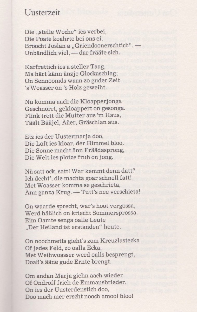 ostmulle's tweet photo. Gedicht „Uusterzeit“ von Alois Bartsch auf Pauersch, der schlesischen Mundart aus der Grafschaft Glatz.🌼 https://t.co/cB6bfP8L7O