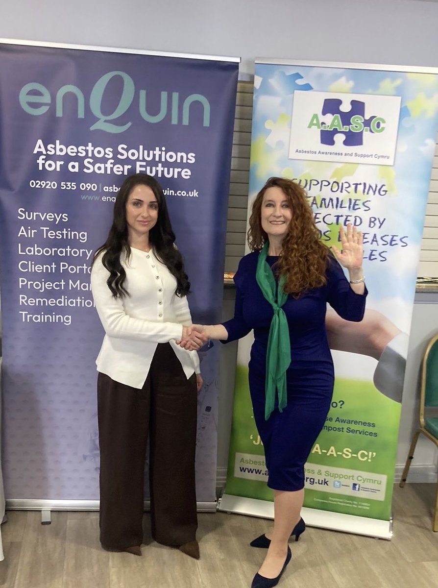 AASC2's tweet photo. It was great to see so many who have been affected by asbestos exposure in #Wales come together at our #GAAW event in #Cardiff -striving to raise awareness for 2026! Special thanks to Jade Lane (#asbestos consultant - Equin Environmental) for sharing vital safety information! https://t.co/J8Xw9PlQop