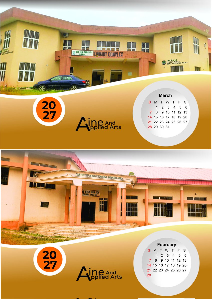 Tomzy_temi's tweet photo. Design is more than just a structure, it is the foundation where creativity begins. I am constantly looking for ways to merge my academic environment with functional design.
 Presenting a calendar concept featuring the office complex of my department at @afuedofficial https://t.co/EdUPTL1rAF