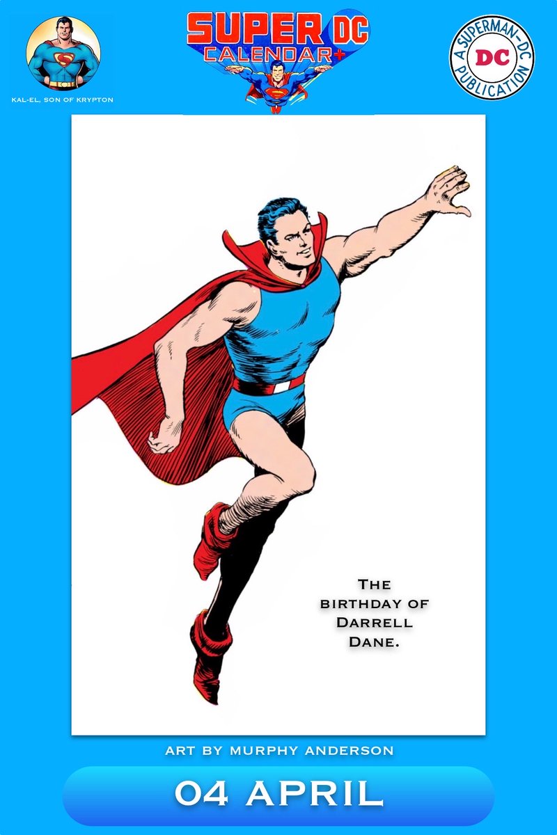 KalElSonOfKrptn's tweet image. 04 April: The birthday of Darrell Dane. (Art by Murphy Anderson.)

#DarrellDane #DollMan #MurphyAnderson #DCCalendar #DCComics