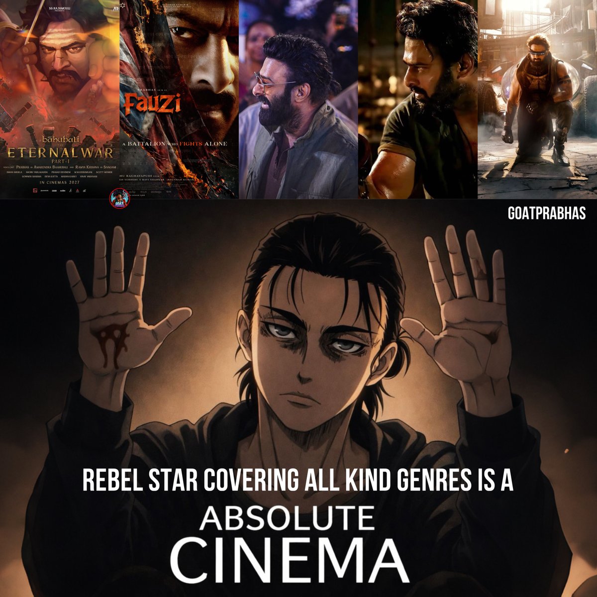 G.𝒪.A.T Prabhas tweet media