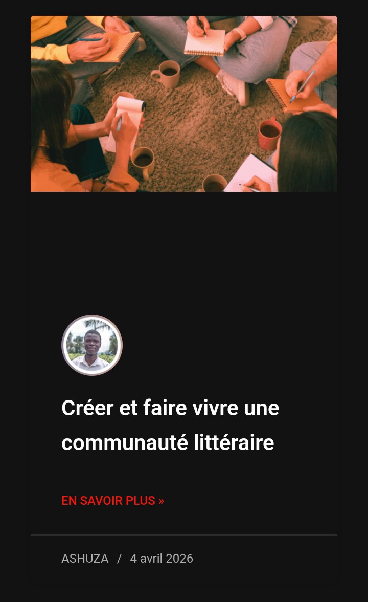 Create a literary community: lelivedulivre.com/nouveautes/com…