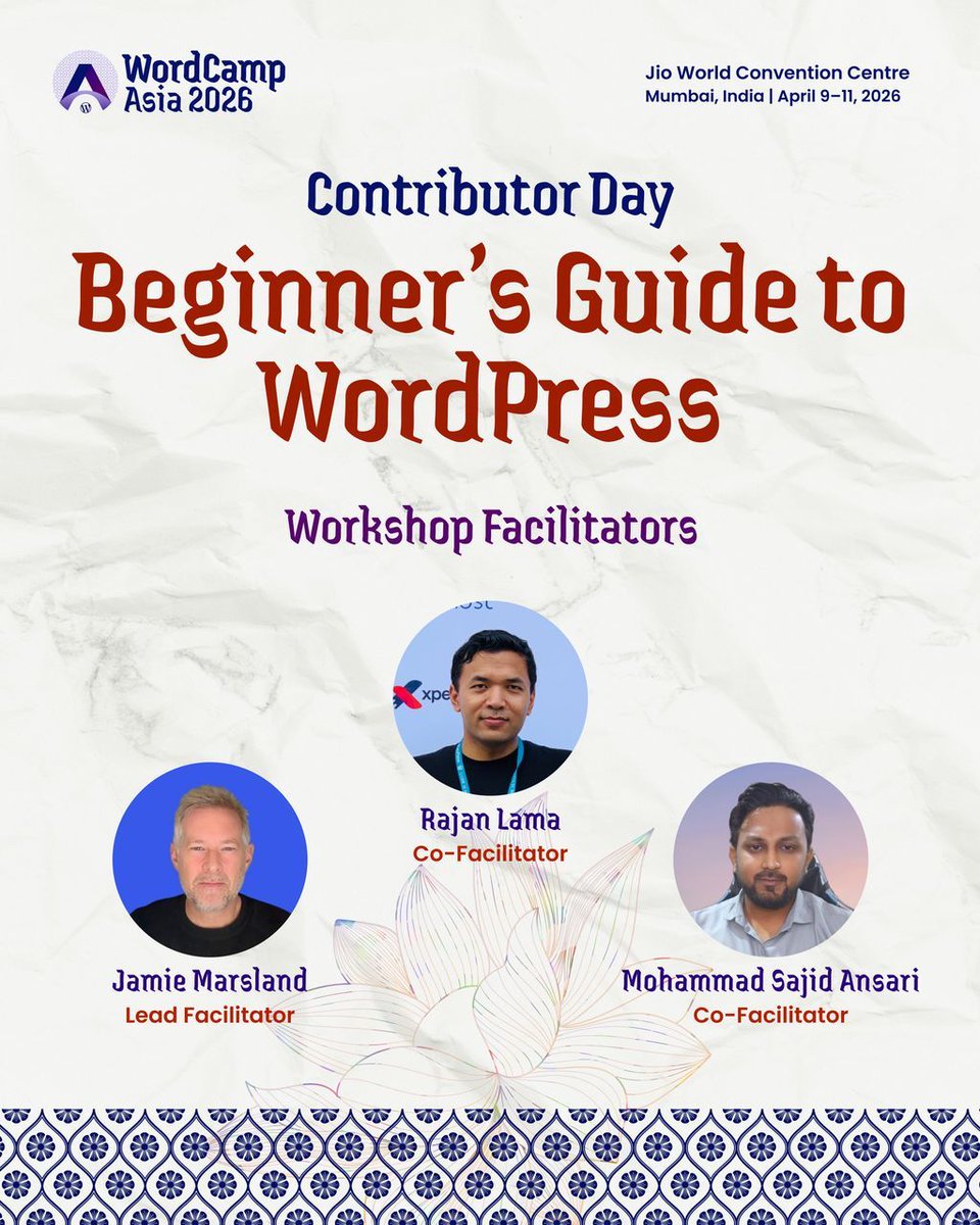 WordCamp Asia tweet media