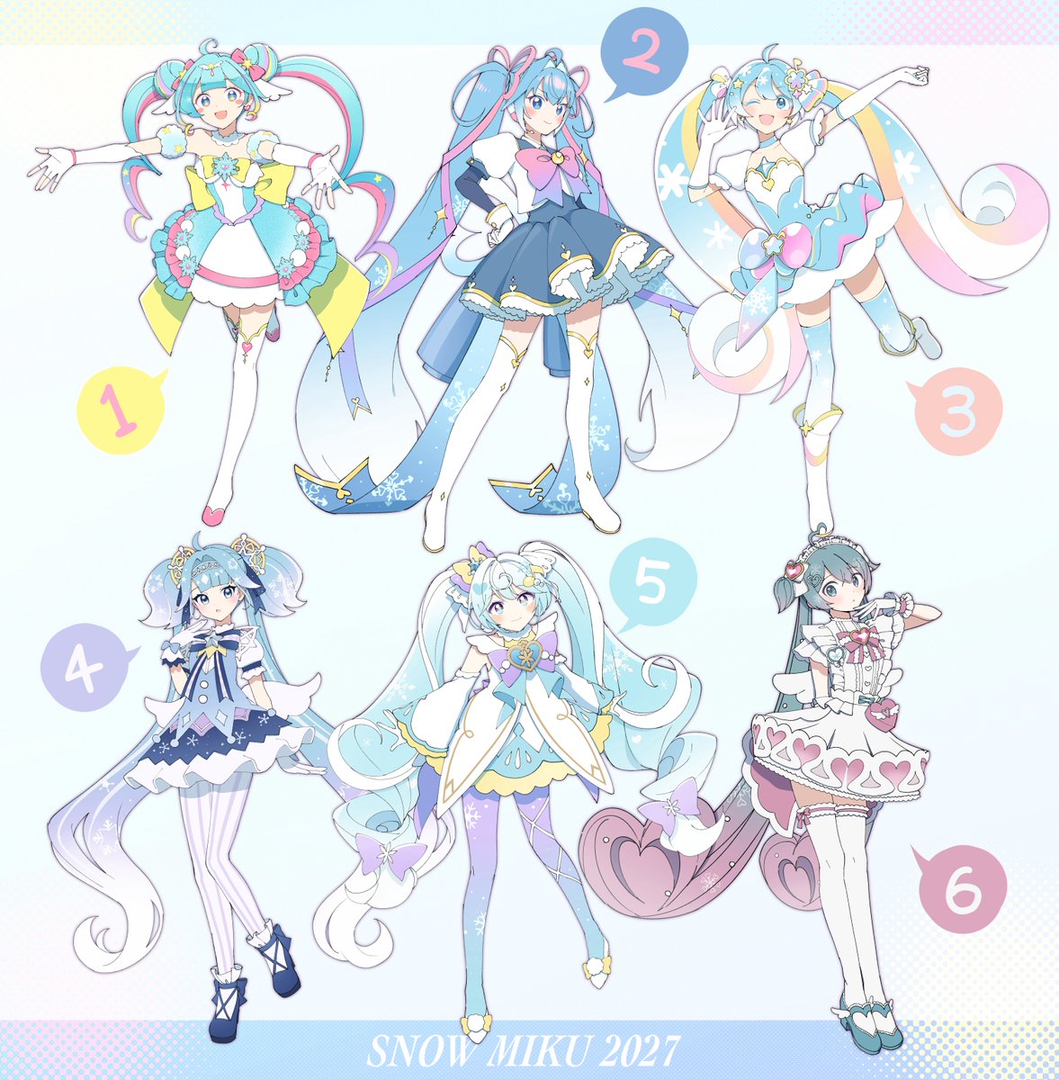 #雪ミク2027
今年は投票期間内に描けました🙌
みなさんはもう投票しましたか？少しでもまだ迷ってる方の参考になれば嬉しいです！❄️⋆.˚