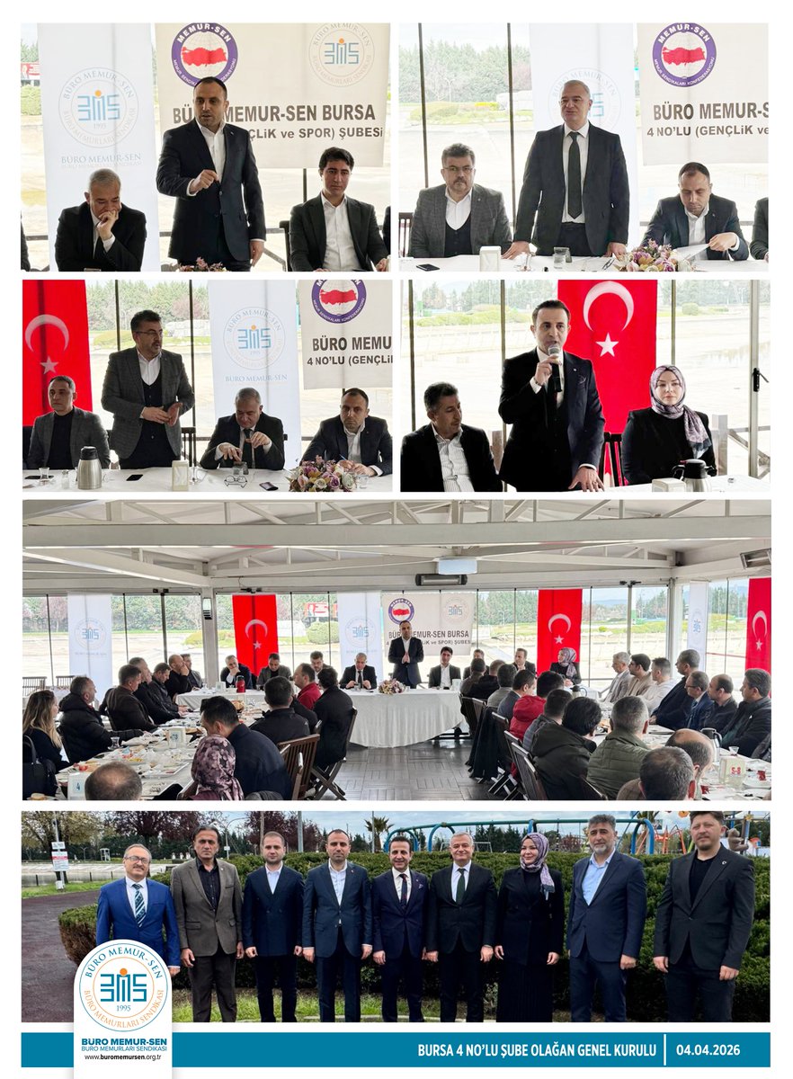 GENEL BAŞKAN YARDIMCILARIMIZ AHMET KIZIL VE MAHMUT ERGEN BURSA 4 NO'LU ŞUBEMİZİN OLAĞAN GENEL KURULUNA KATILDI

Genel Başkan Yardımcılarımız Ahmet Kızıl ve Mahmut Ergen, Memur-Sen İl Temsilcisi Ramazan Acar, Bursa 2 No’lu Şube Başkanımız Mustafa Aksu, 3 No’lu Şube Başkanımız