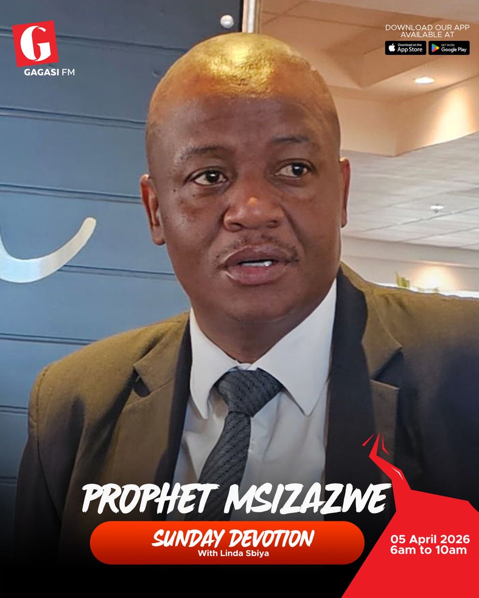 Sunday Devotion 06:00am–10:00am ku Gagasi FM with Mr Magic 🙏🪄 Vuka nami kusasa, let’s praise the Lord ngoba konke kuvela Kuye 🙌✨