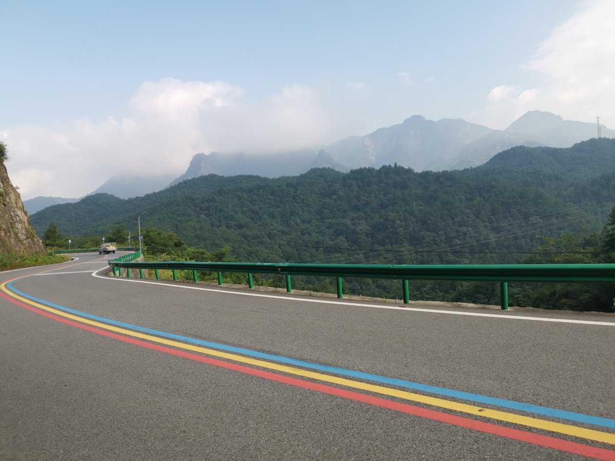 raafaoliveira3's tweet photo. 晨雾漫过青山，单车碾过落英，三小时骑程换得山顶风与云的私语——今日份自由，是风的方向。 https://t.co/tV48DXJAeO