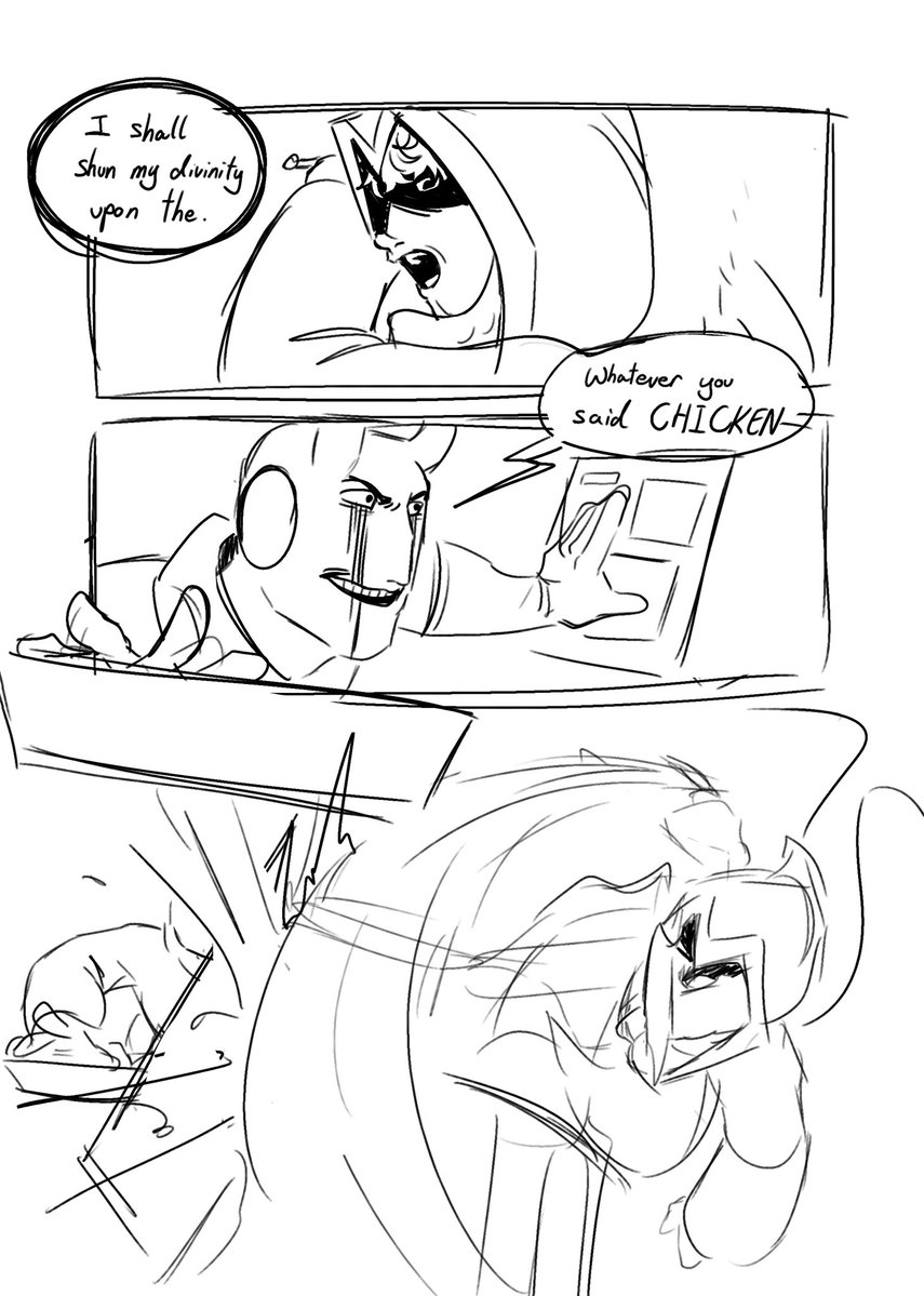 delulu_croutons's tweet image. We getting into backstory and plot now :)
This was drawn in a rush mb chat 😭😔
Also 007n7 didn’t know who tf Telamon was back then
#007n7 #c00lkidd #telamon