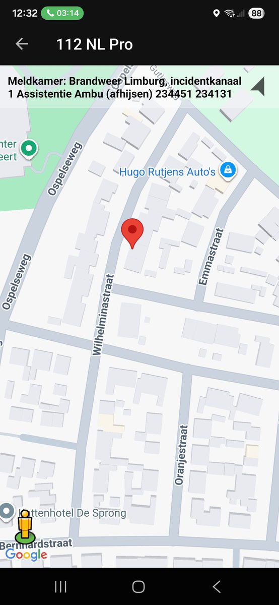 Prioriteit 1 inzet: Assistentie ambulance bij afhijsen