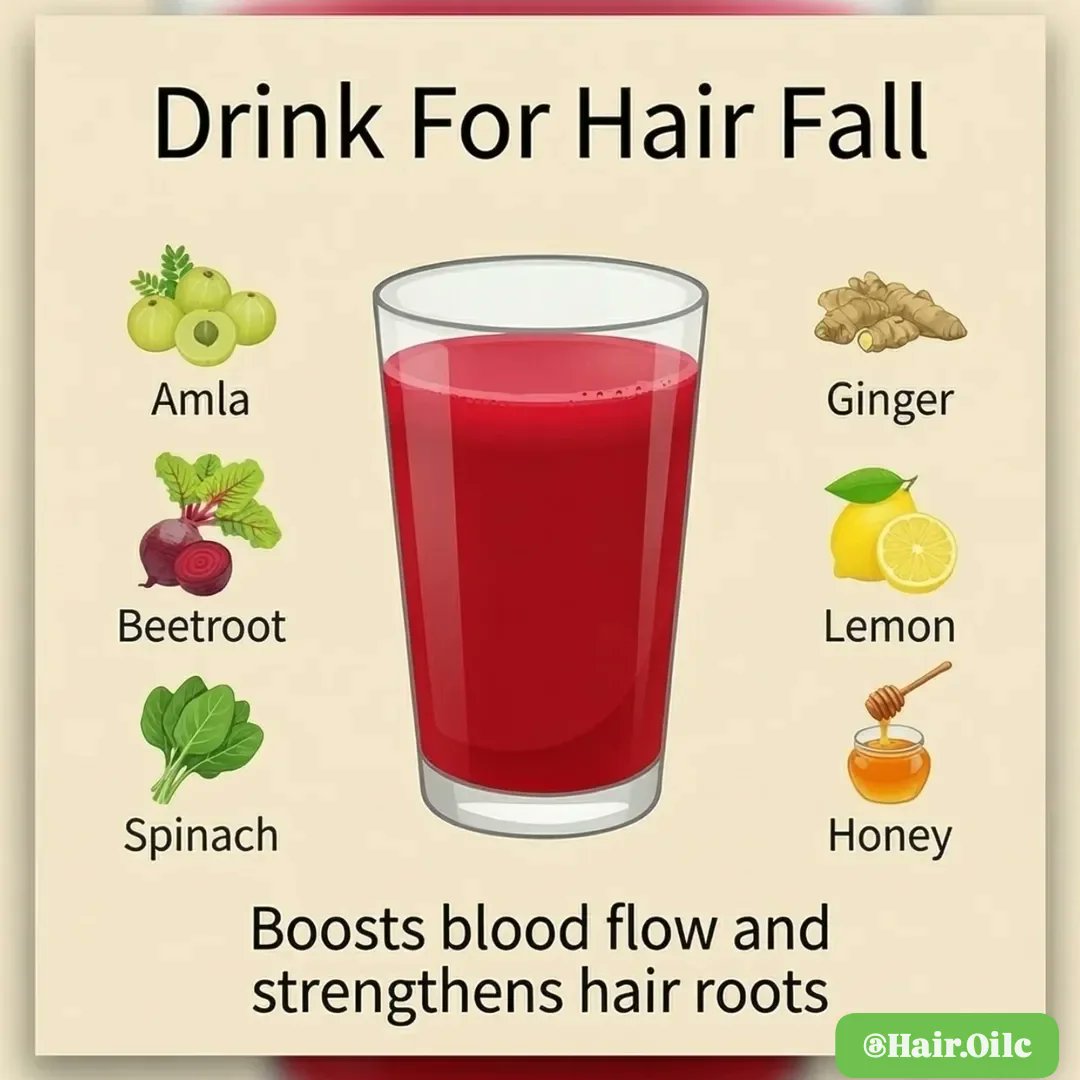 HairOilc's tweet photo. best homemade drinks for hair growth and thickness.

#naturaldrinks #hairgrowthdrinks #homemadedrinks #ayurvedicremedy #herbalhaircare #drinkforhair #hairdrink #diyhaircare #naturalremedies #haircarehome https://t.co/yodfd37yLG