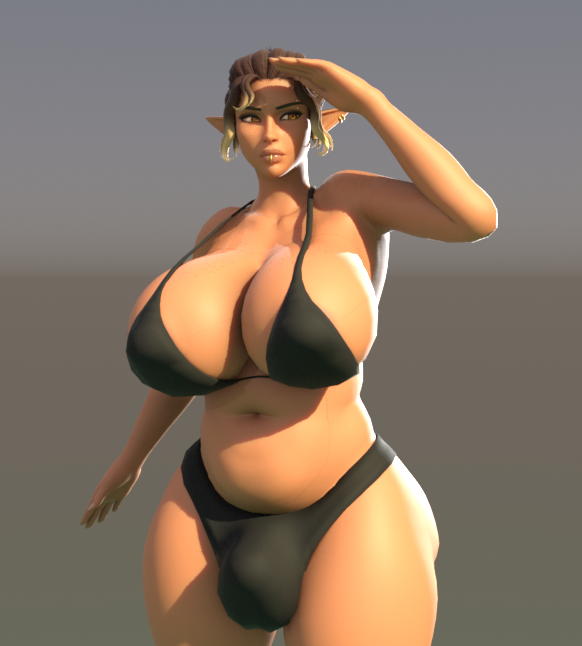 Halezym's tweet photo. Something I've been working on. Who knows, maybe she'll blow up some day. Not even sure what to name her. #futa #futanari #nsfw https://t.co/BOkmHaQDL2