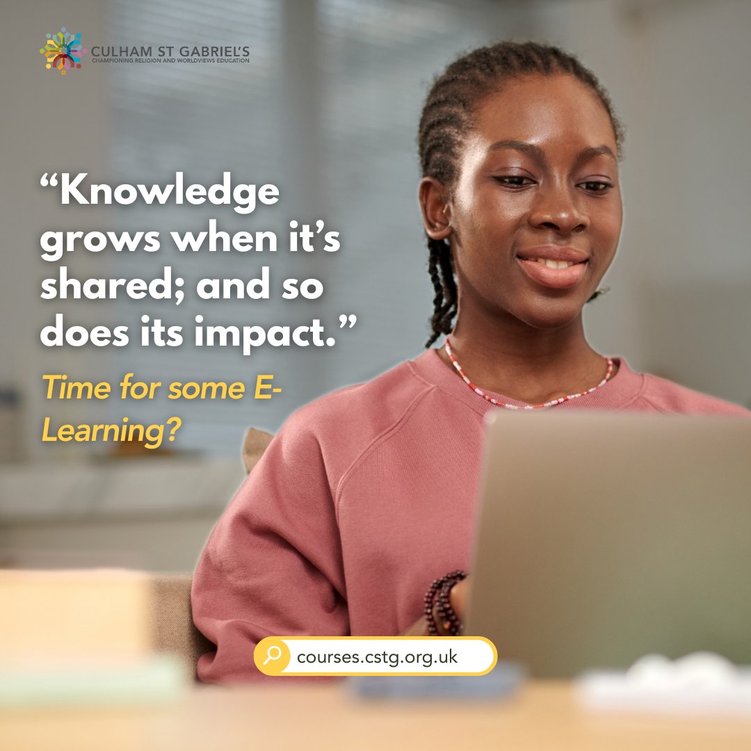 culhamstgabriel's tweet photo. Learn at your own pace with our short e-learning courses.
Explore religion & worldviews, curriculum, research, freedom of religion or belief and more. Our courses are flexible, accessible, and designed to fit around busy schedules.
https://t.co/IFf5GLaseM
#TeamRE #TeachRE https://t.co/RbjdvVcT3B