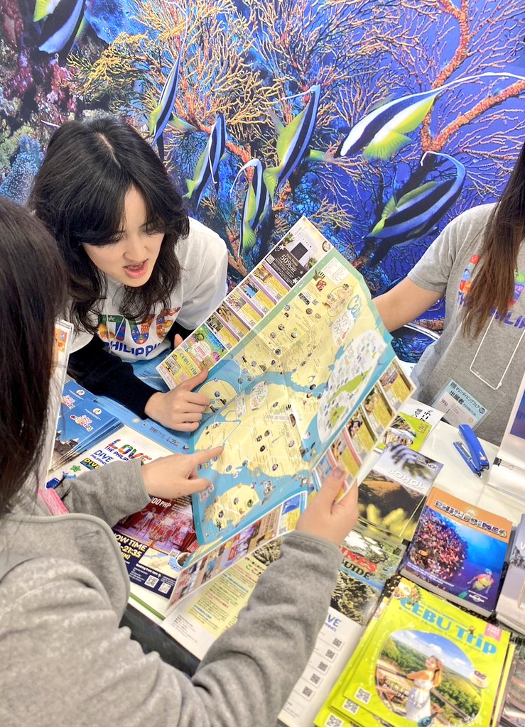 cebutrip_net's tweet photo. 明日4/5(日)迄、池袋サンシャインで「マリンダイビングフェア」開催中！​🇵🇭フィリピン・セブ島の最新情報がアツい！
✅現地ガイドさん勢揃い
✅老舗ショップの出展（ブルーコーラル、エメラルドグリーン等）
✅観光局ブースにセブトリップMAP設置中
​入場無料！フィリピン好き・海好き集まれっ！🏃‍♂️💨 https://t.co/OdRVlvK4oJ