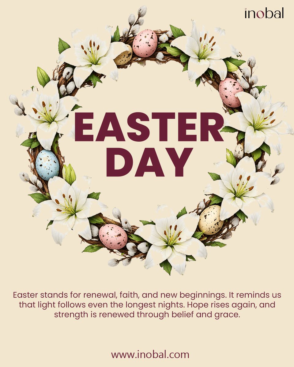 InobalCo's tweet photo. Easter isn’t about comfort. It’s about comebacks.  Failure isn’t final. Stagnation is. Rebuild. Reset. Rise.

#inobal #EasterEggHunt #Comeback #Resilience #growthhacks https://t.co/HQemGEuiEh
