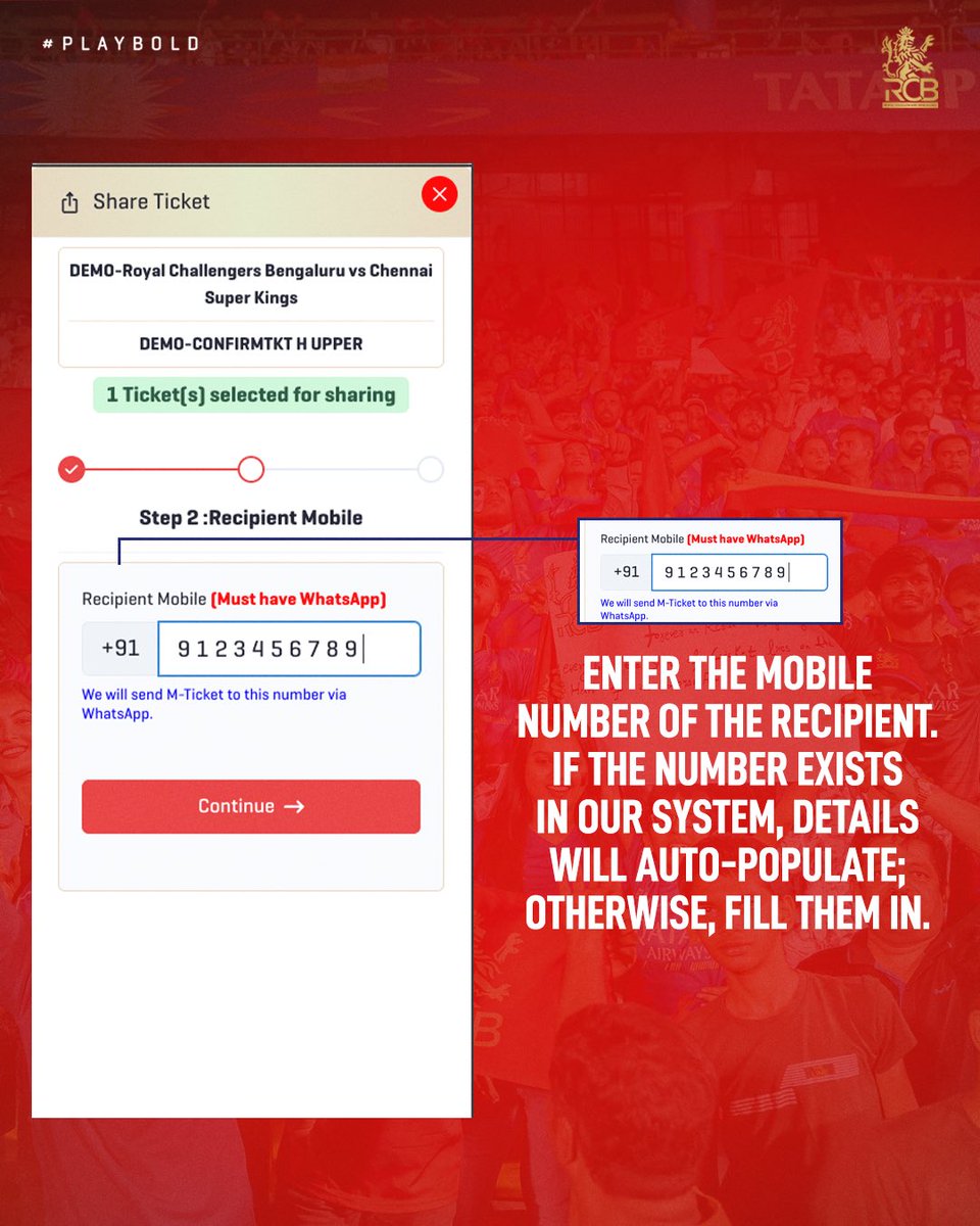 3) On selecting the seats, you’ll be asked to enter the mobile number ...