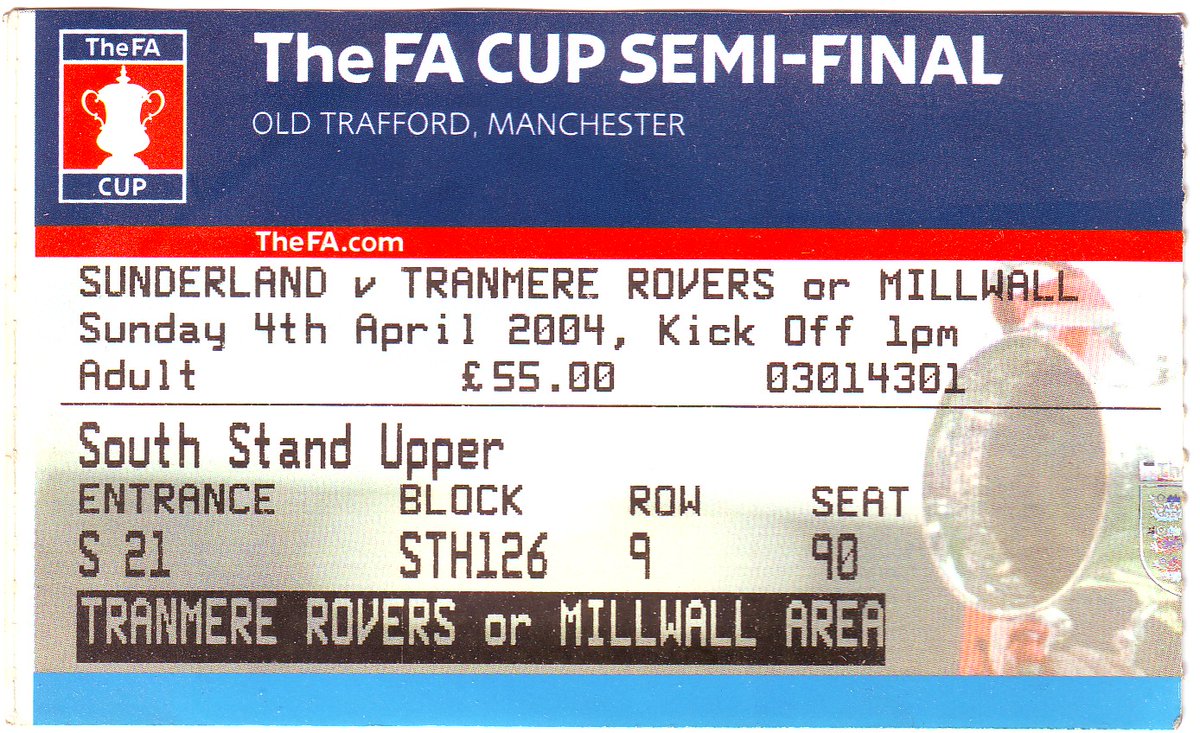 JGRAMHISTORY's tweet photo. Twenty two years ago: MILLWALL v SUNDERLAND at Old Trafford in the FAC Cup Semi-Final @Tim_Cahill @MillwallFC @SunderlandAFC https://t.co/Cu42eDCYmA